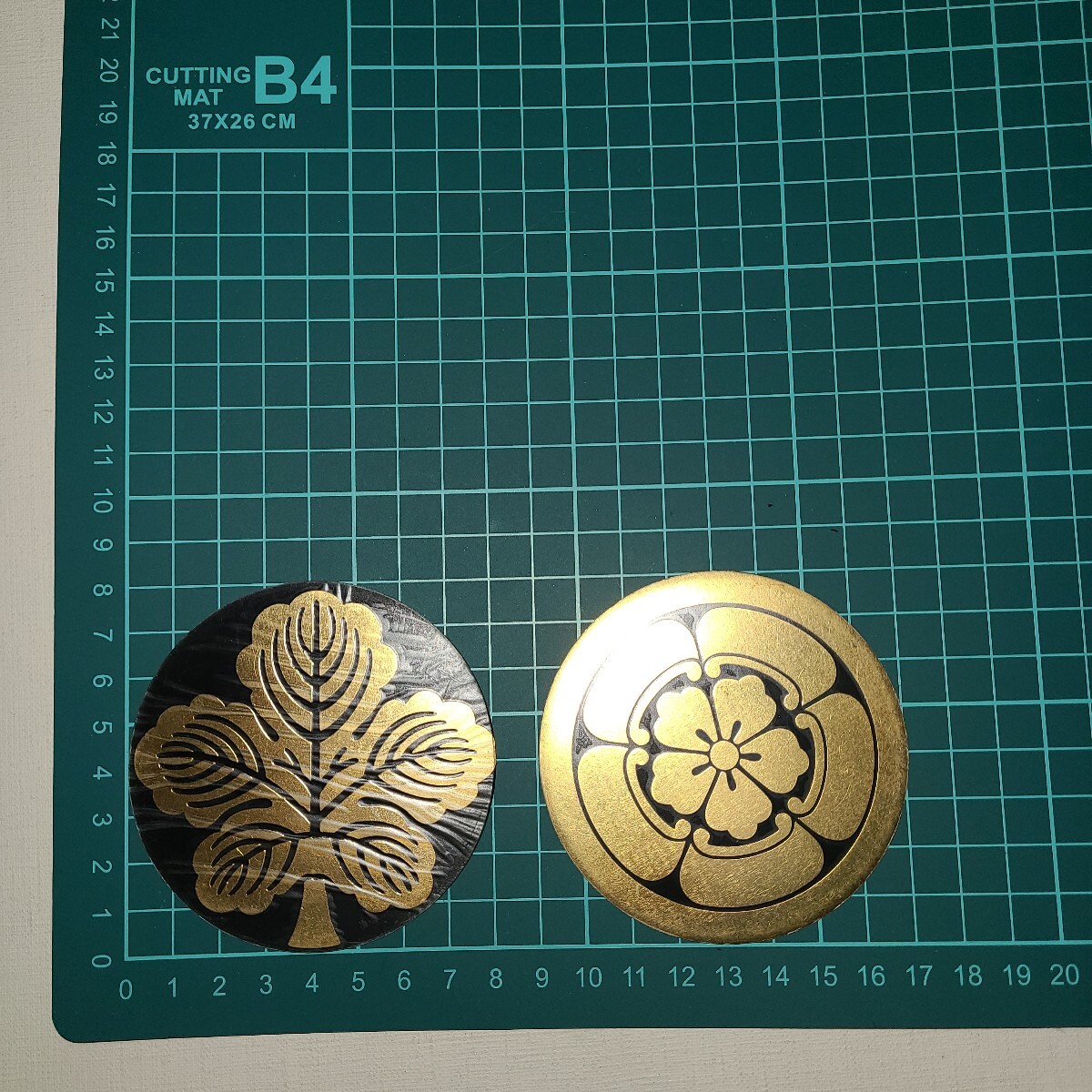 家紋 ステッカー アルミ調 2枚 #8拍卖