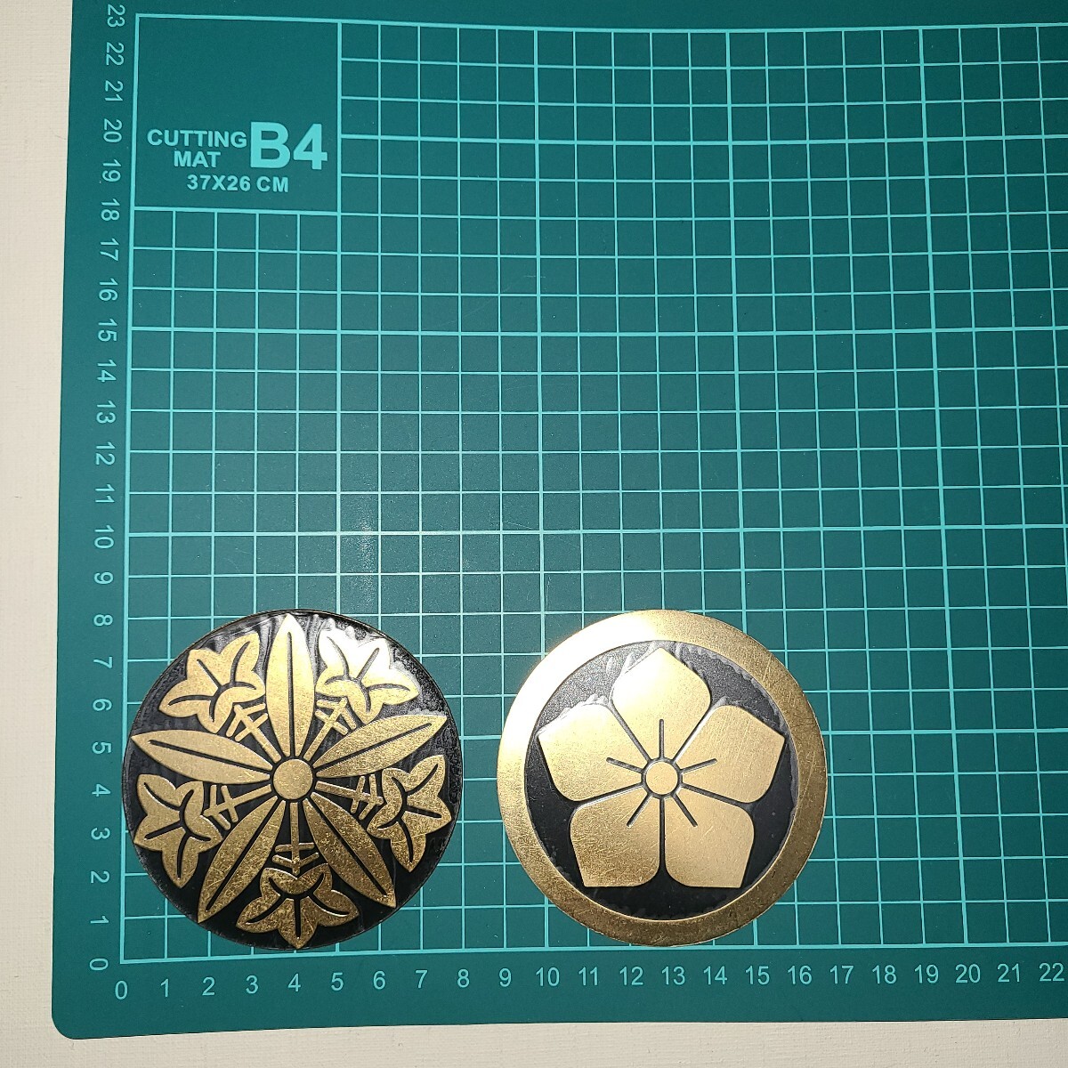 家紋 ステッカー アルミ調 2枚 #12拍卖