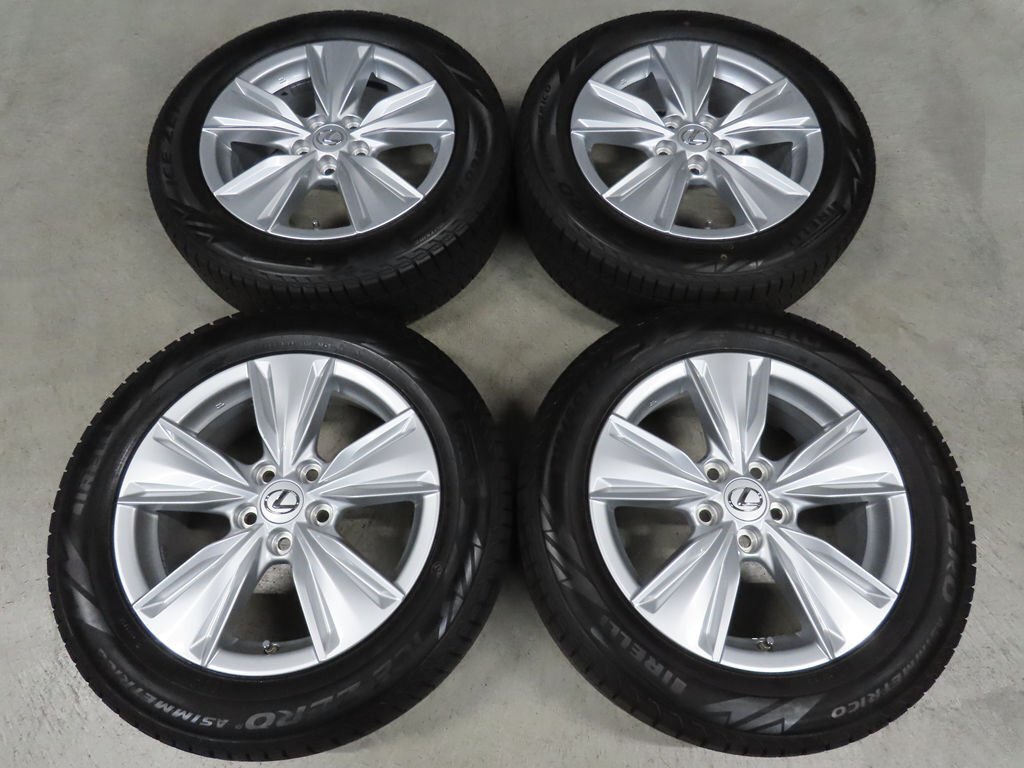 4本 レクサス UX250 215/60R17 純正 ピレリ Ver-C 6.5J +40 PCD114.3 5穴 17インチ LEXUS MZAH11 空気圧センサー付属 超バリ溝スタッドレス拍卖