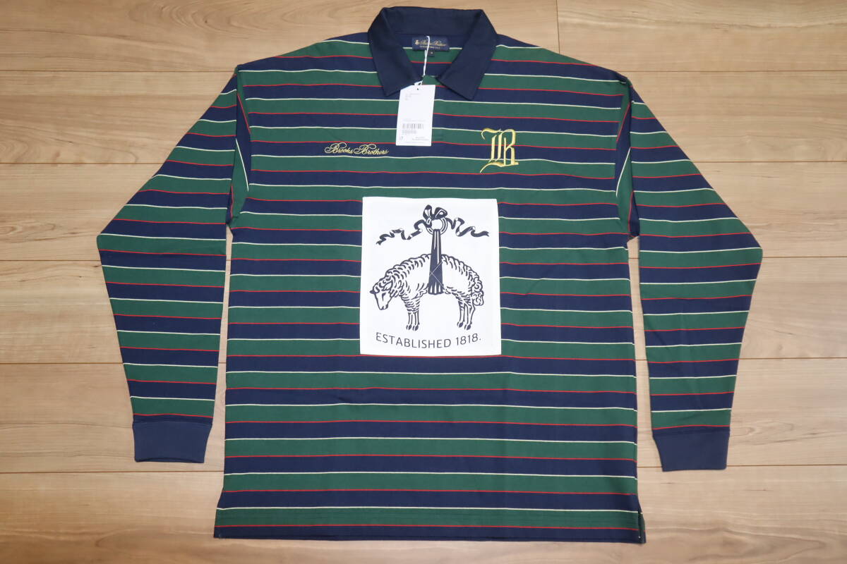 ★定価2万円★未使用品★ BROOKS BROTHERS ブルックスブラザーズ ★ ラグビージャージシャツ ★sizeM拍卖
