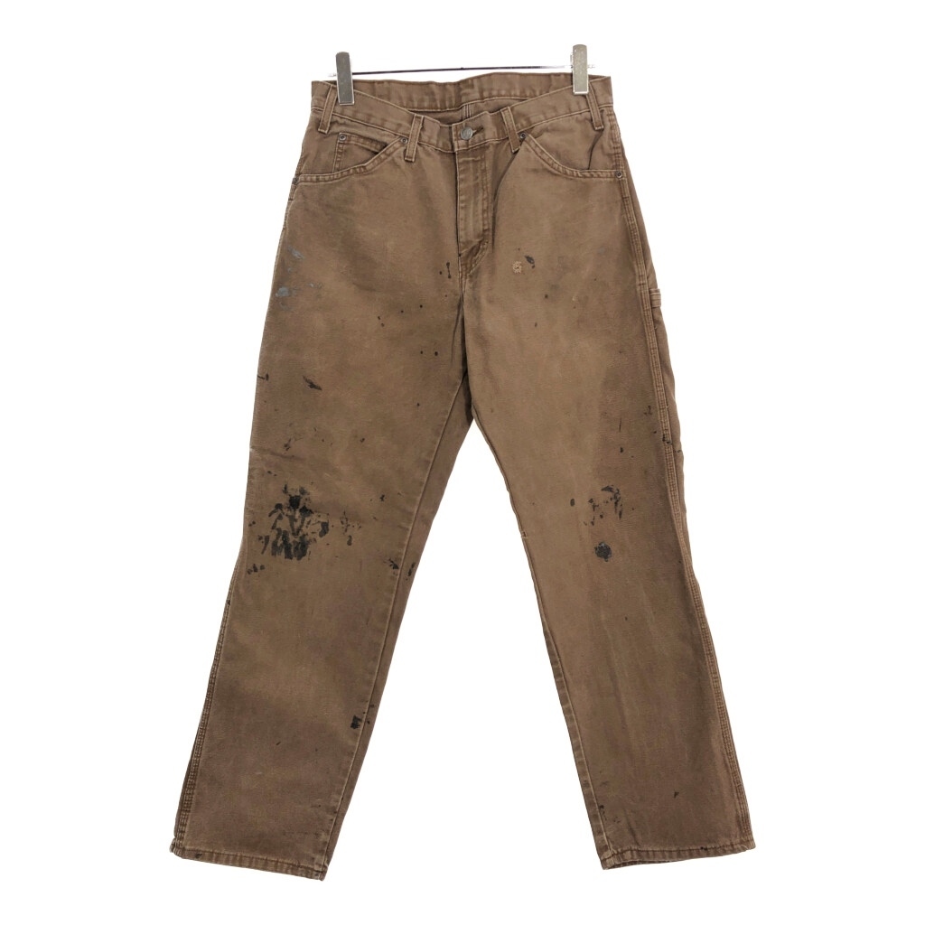 Dickies ディッキーズ ダック ペインターパンツ ブラウン(メンズ W32 L32)中古 古着 U4961 1円スタート拍卖