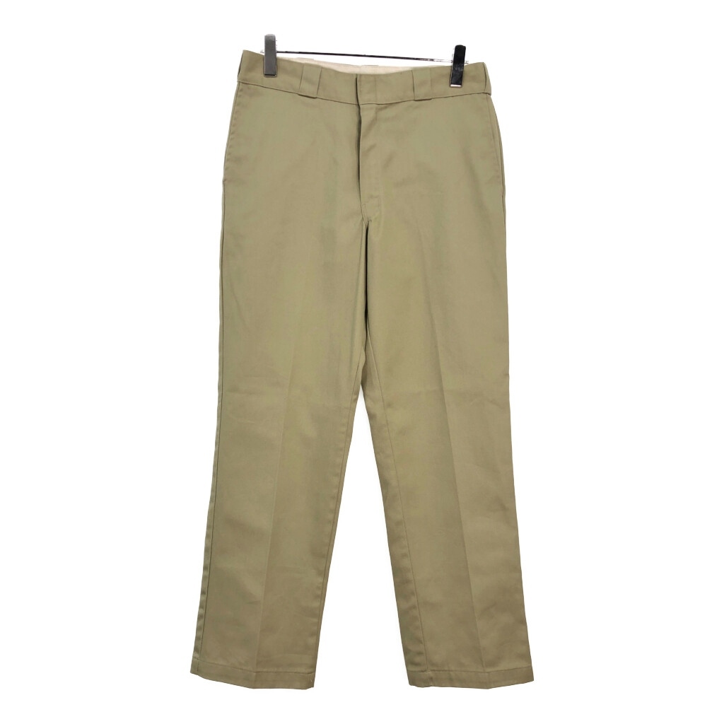 Dickies ディッキーズ 874 ワークパンツ ベージュ(メンズ W34 L32)中古 古着 U5168 1円スタート拍卖