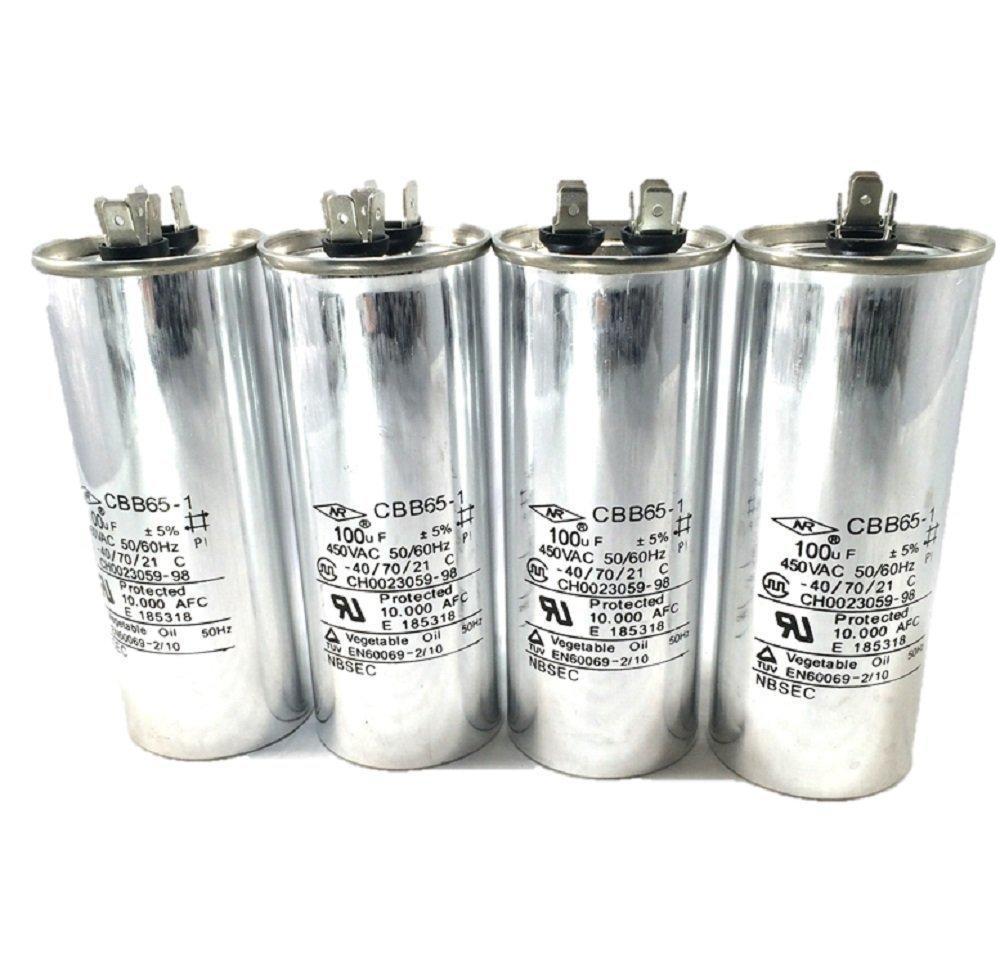 オイルコンデンサー 4個セット 100μF 高音質 高耐圧 取り付け金具付 アンプ製作などに 146拍卖