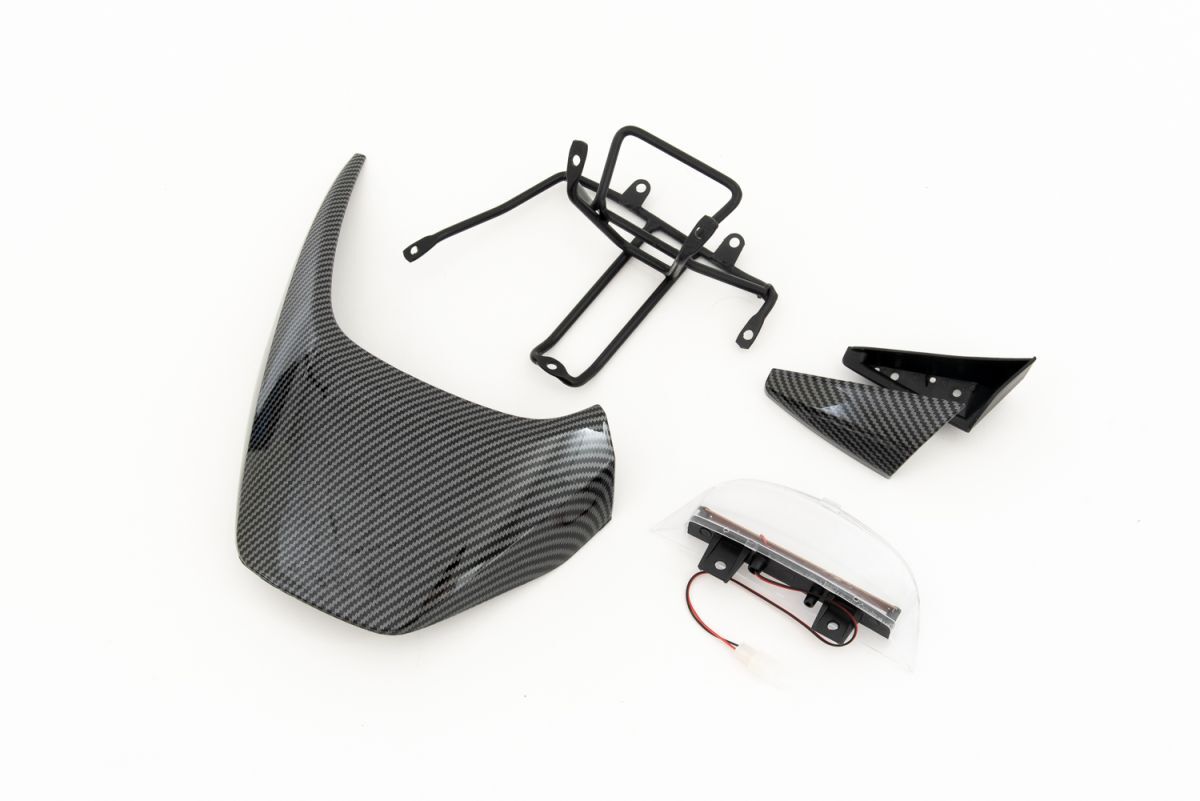 アドレス V100 LED テールランプ リアスポイラー カーボン柄 CE11A 社外品 684拍卖