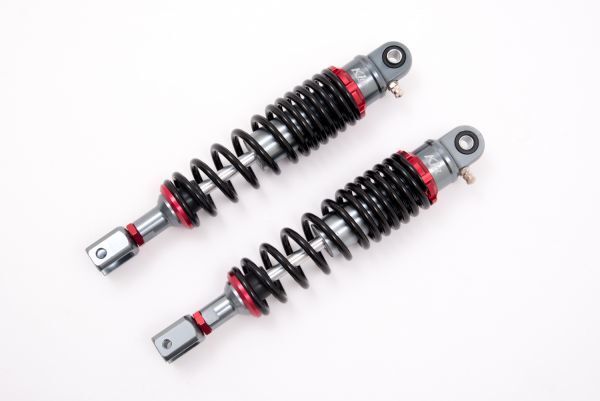 汎用 320mm CNCアルミ リアサスペンション コの字 マジェスティ125 シグナスX BW'S 黒×赤 332拍卖