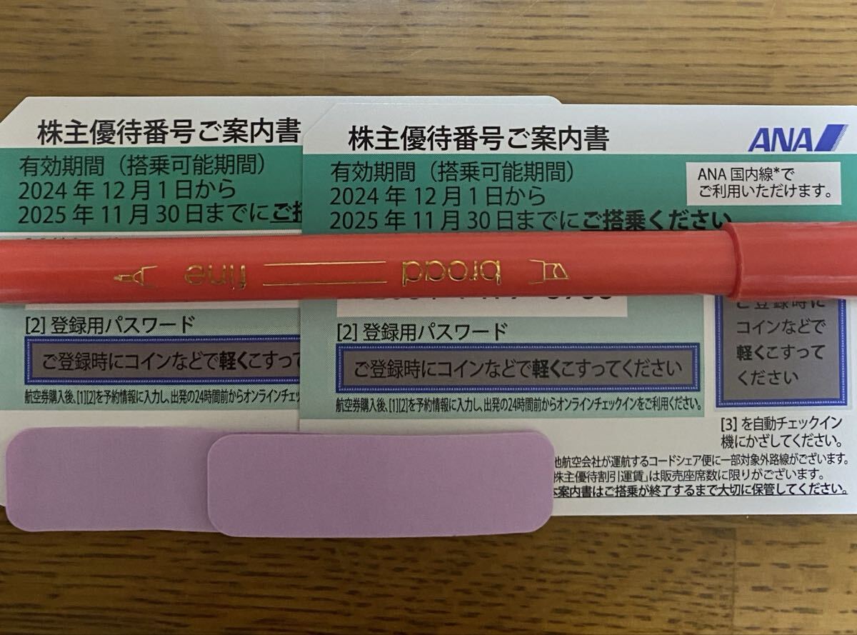 即決あり ANA株主優待券 2枚1組拍卖