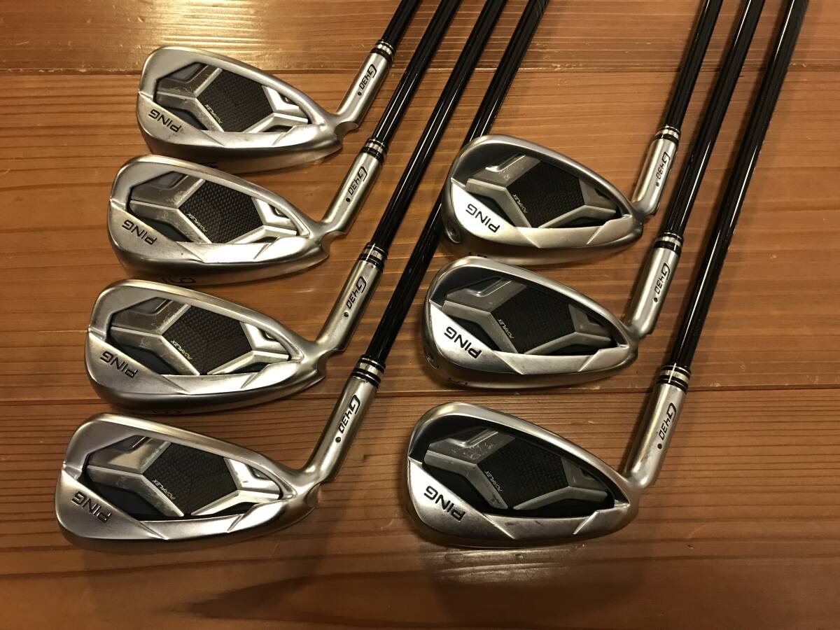 ピン PING G430 アイアン 7本 セット 中古 左用 レフティ ALTA JCB BLACK フレックスS拍卖