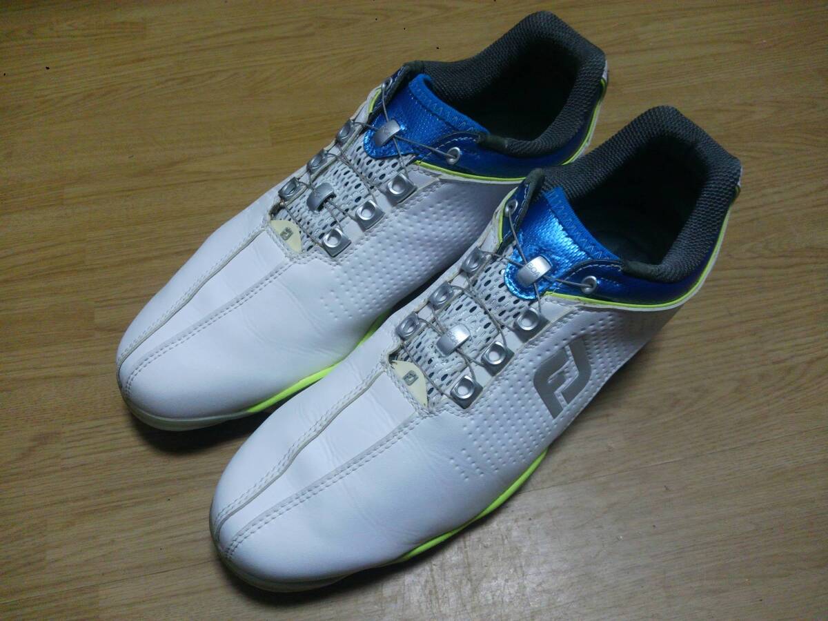 ★スパイク鋲新品交換済★FootJoy フットジョイ ゴルフシューズ Boa 53353J 26.0㎝ 03-90拍卖