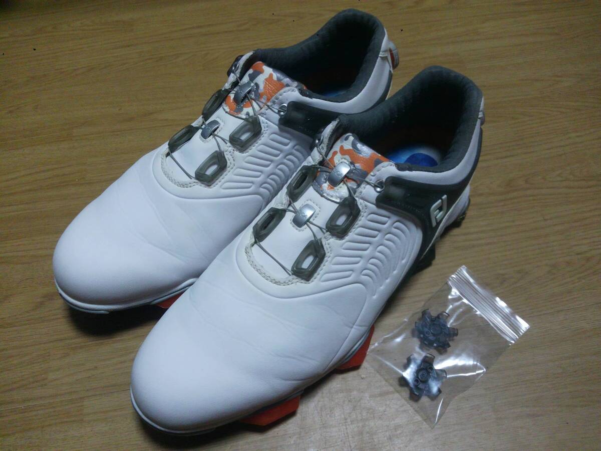 ★美品★FootJoy フットジョイ ゴルフシューズ Boa 55312J 26.5㎝ 4224-03拍卖
