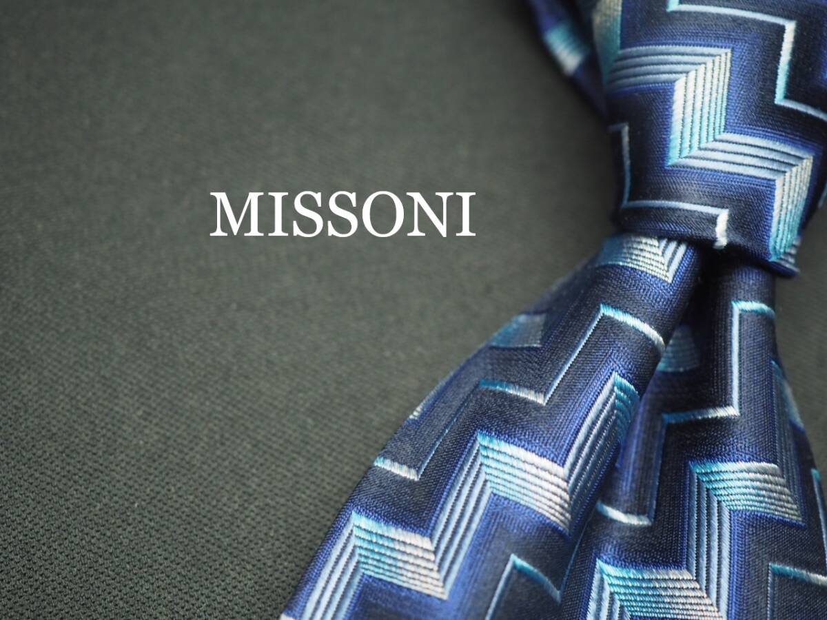 美品【MISSONI ミッソーニ】 G1143 SILK ブランド ネクタイ 古着 良品 転売 仕入拍卖
