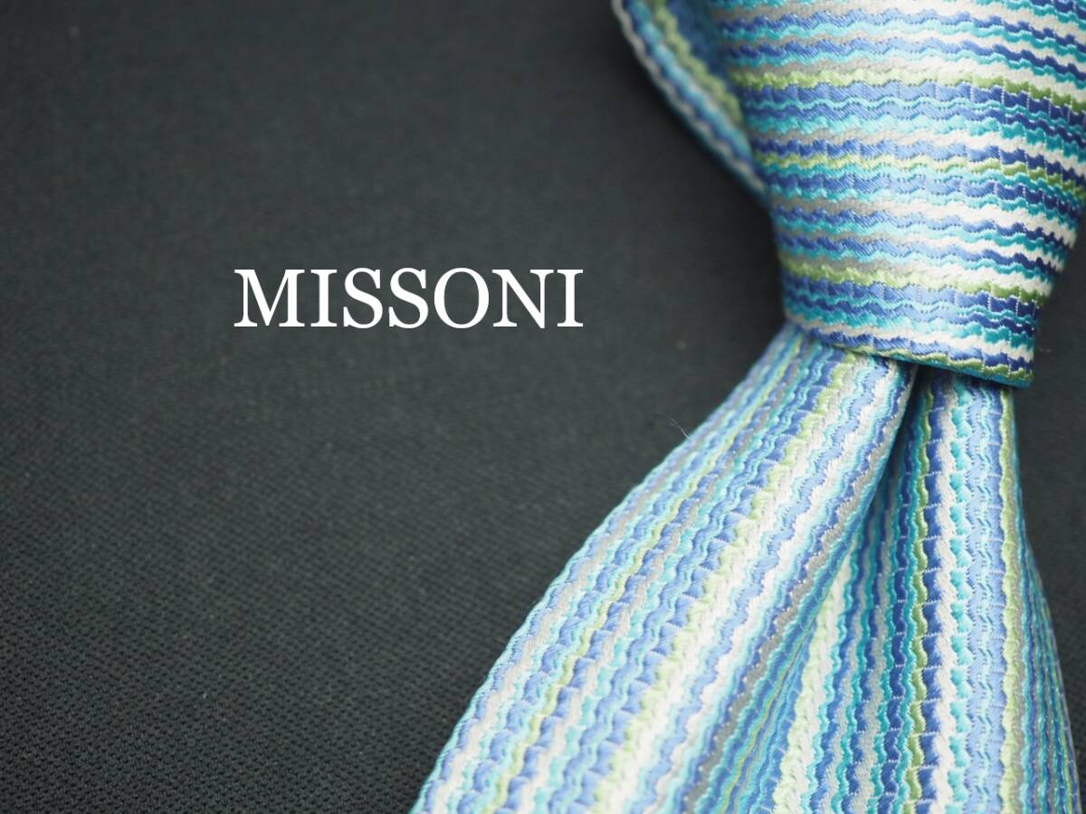 美品【MISSONI ミッソーニ】 G1145 SILK ブランド ネクタイ 古着 良品 転売 仕入拍卖