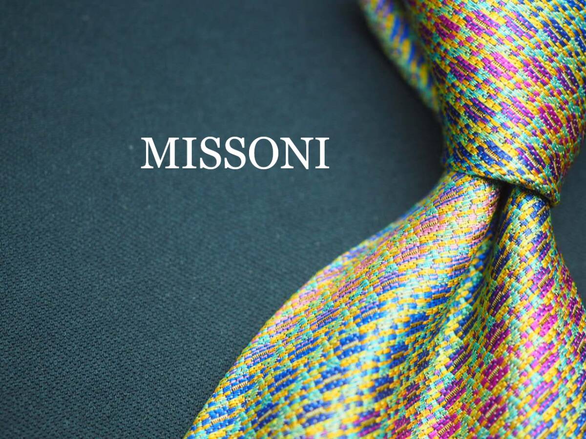美品【MISSONI ミッソーニ】 G1147 SILK ブランド ネクタイ 古着 良品 転売 仕入拍卖