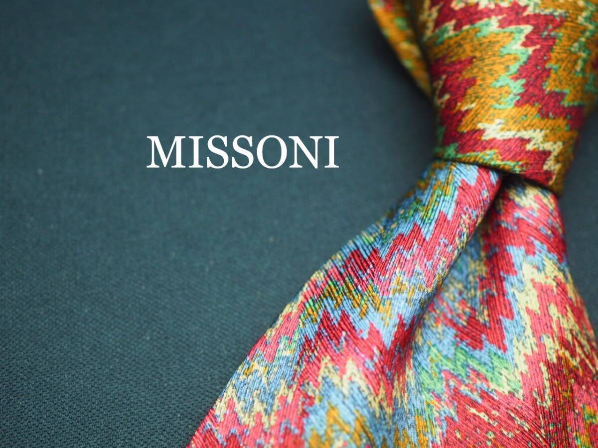 美品【MISSONI ミッソーニ】 G1148 SILK ブランド ネクタイ 古着 良品 転売 仕入拍卖
