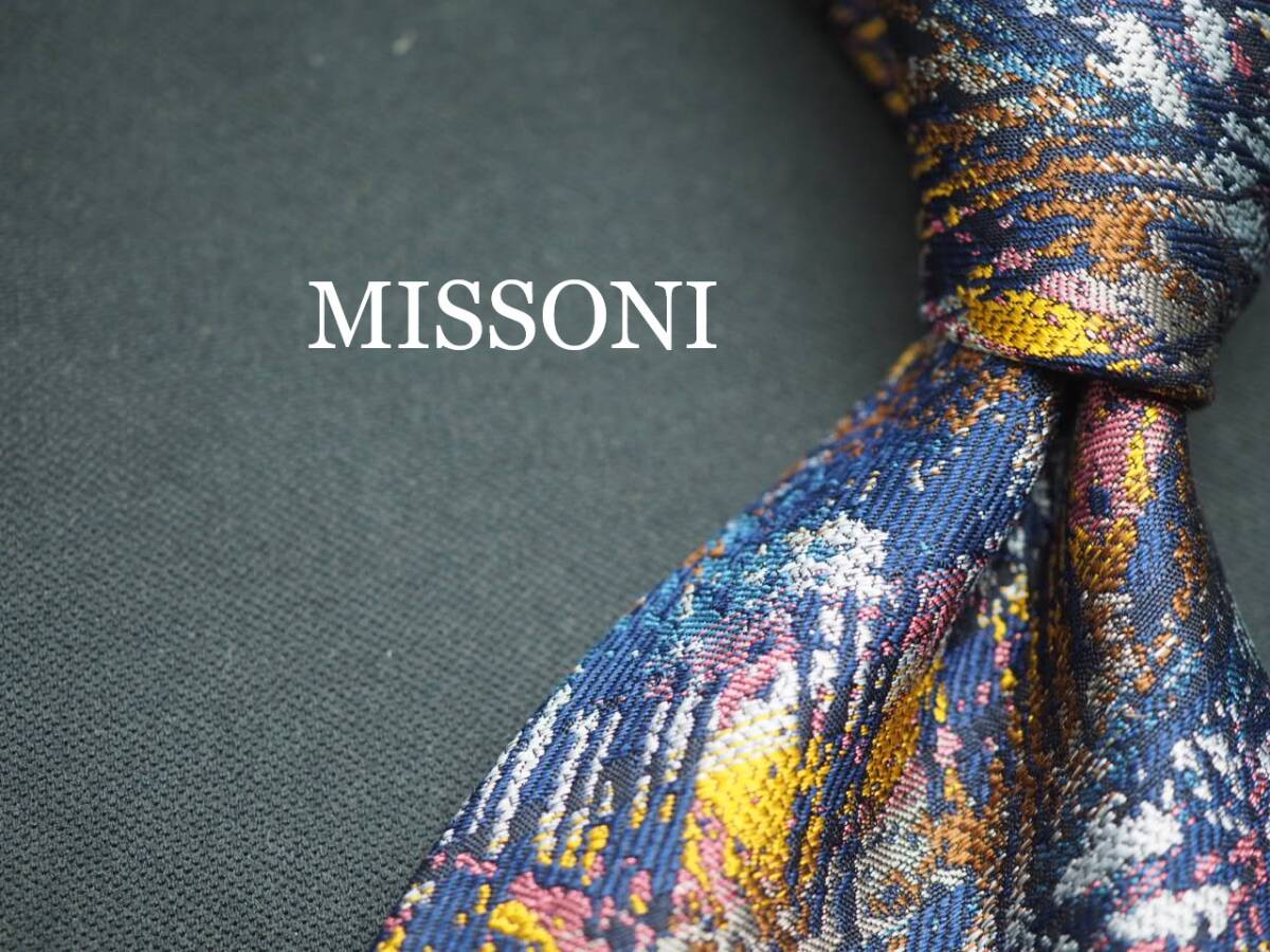 美品【MISSONI ミッソーニ】 G1149 SILK ブランド ネクタイ 古着 良品 転売 仕入拍卖
