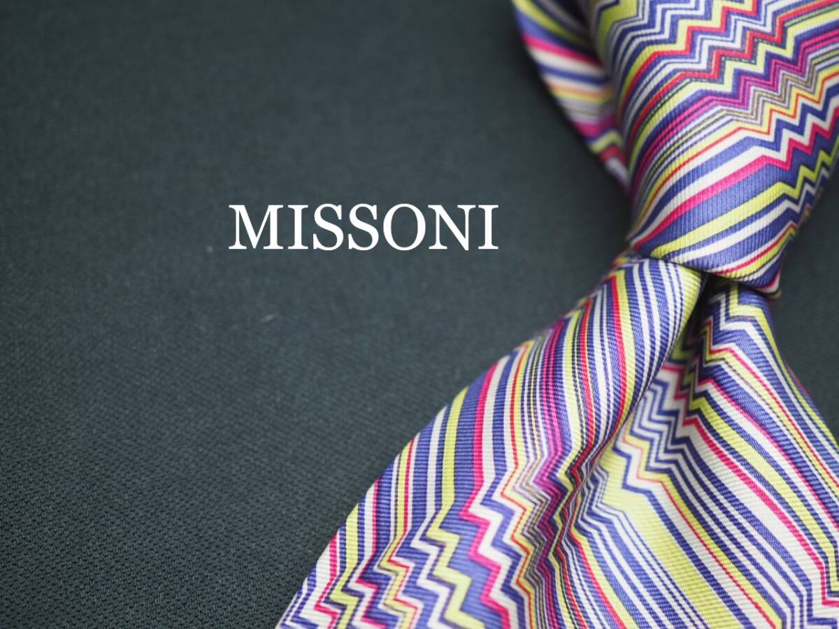 美品【MISSONI ミッソーニ】 G1150 SILK ブランド ネクタイ 古着 良品 転売 仕入拍卖