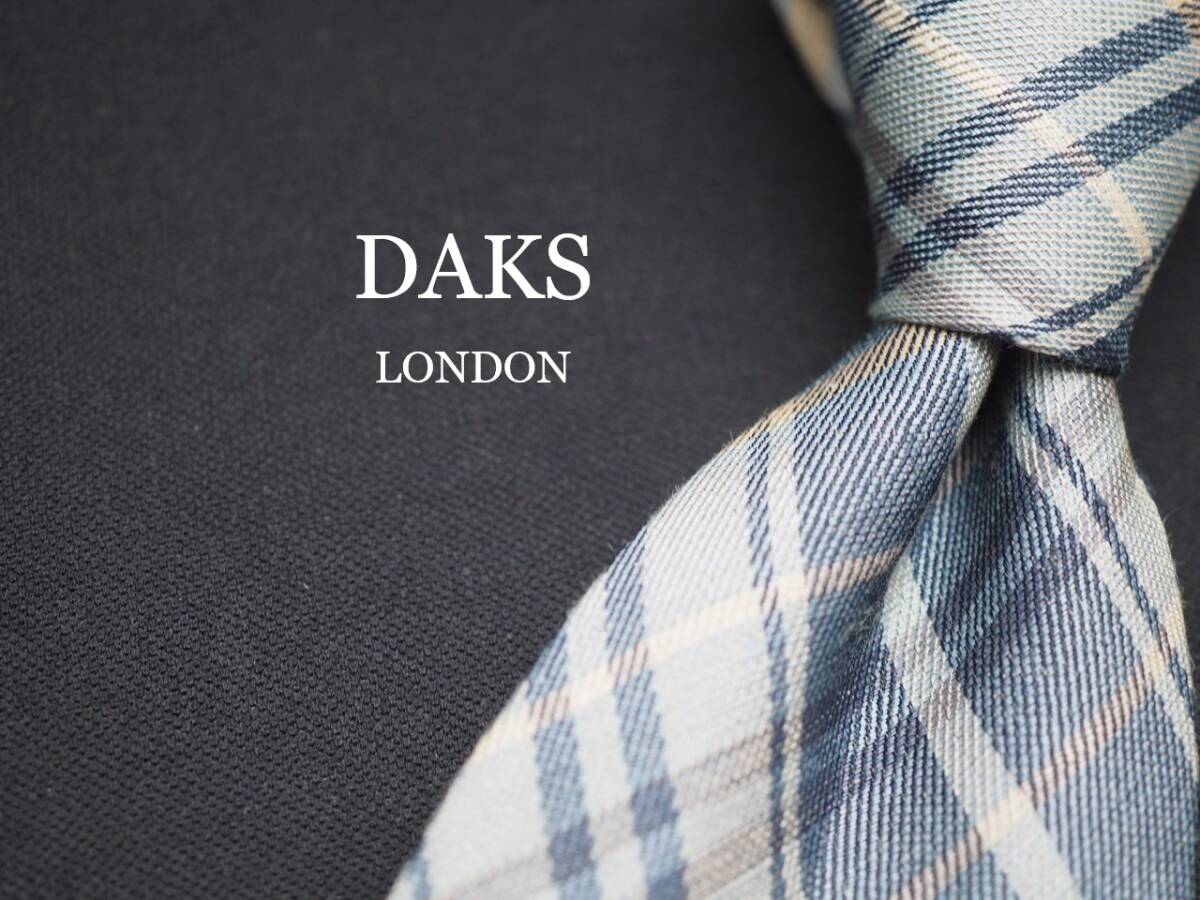 【DAKS ダックス】 G1171 LINEN SILK ブランド ネクタイ 古着 良品 転売 仕入拍卖