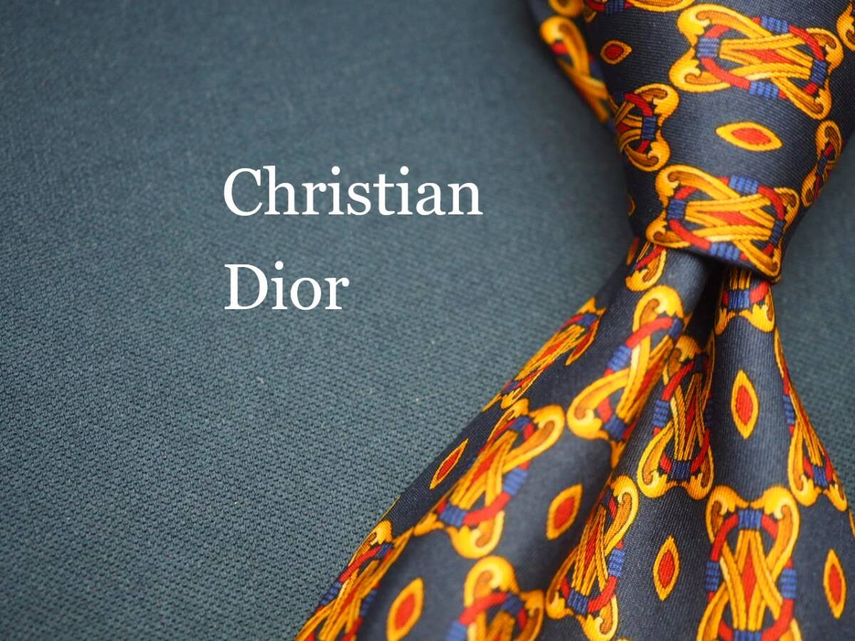 美品【Christian Dior クリスチャン ディオール】 G1202 SILK ブランド ネクタイ 古着 良品 転売 仕入拍卖