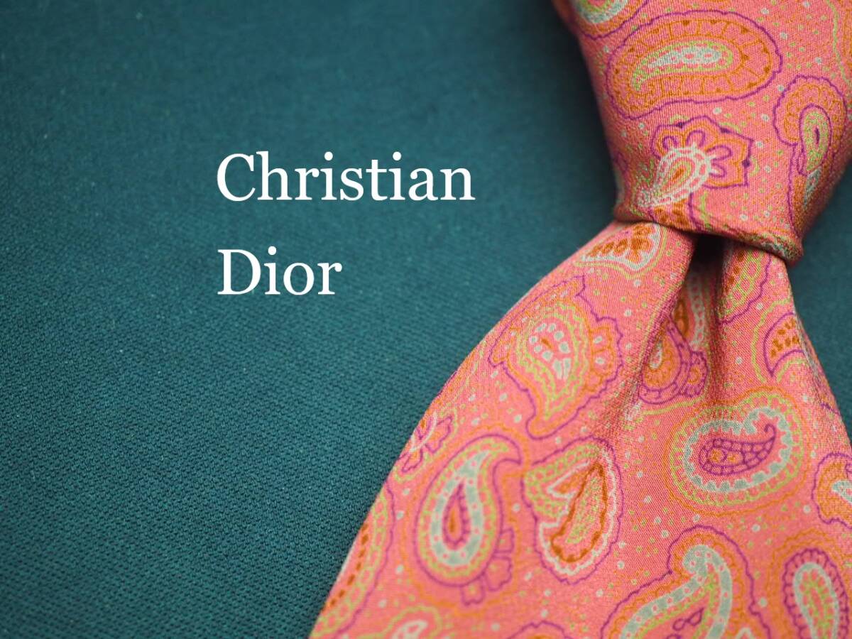 美品【Christian Dior クリスチャン ディオール】 G1203 SILK ブランド ネクタイ 古着 良品 転売 仕入拍卖