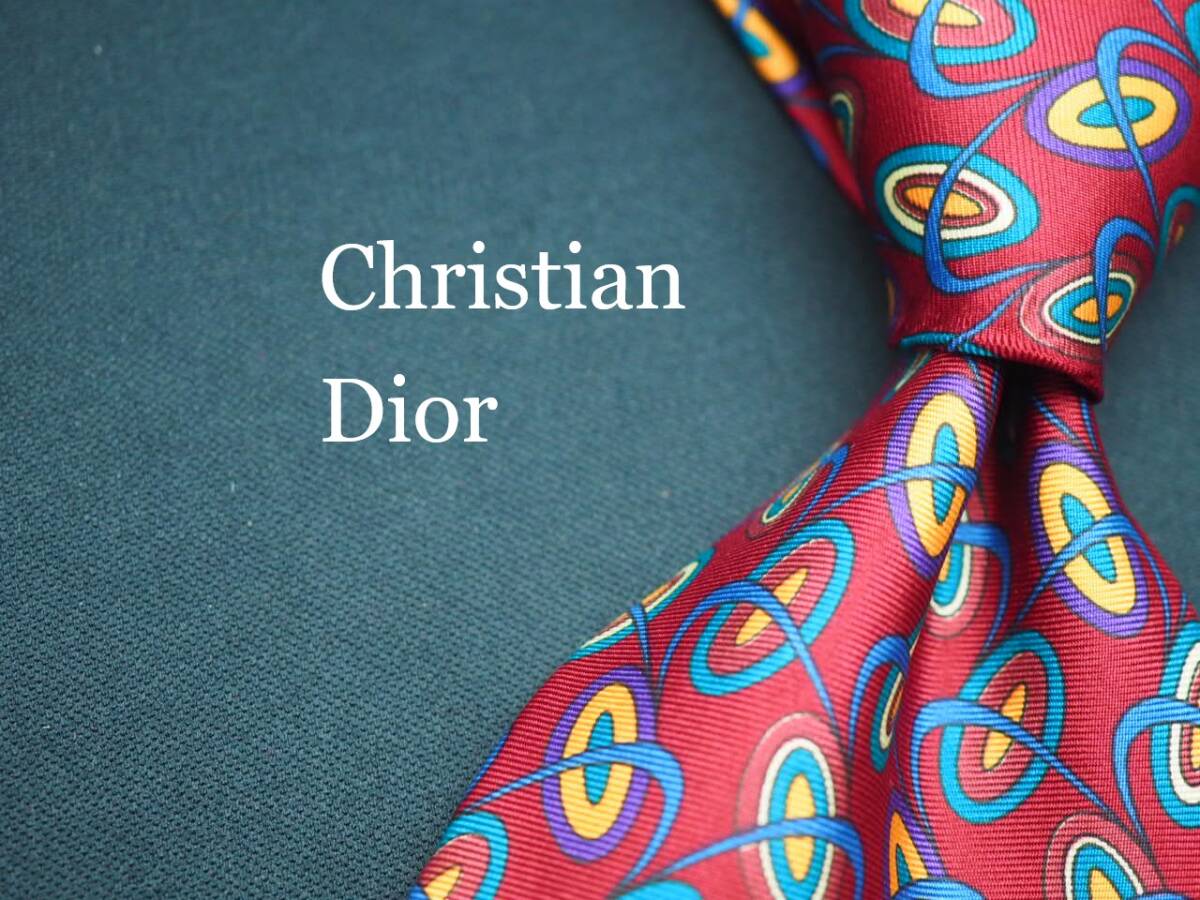美品【Christian Dior クリスチャン ディオール】 G1207 USA SILK ブランド ネクタイ 古着 良品 転売 仕入拍卖