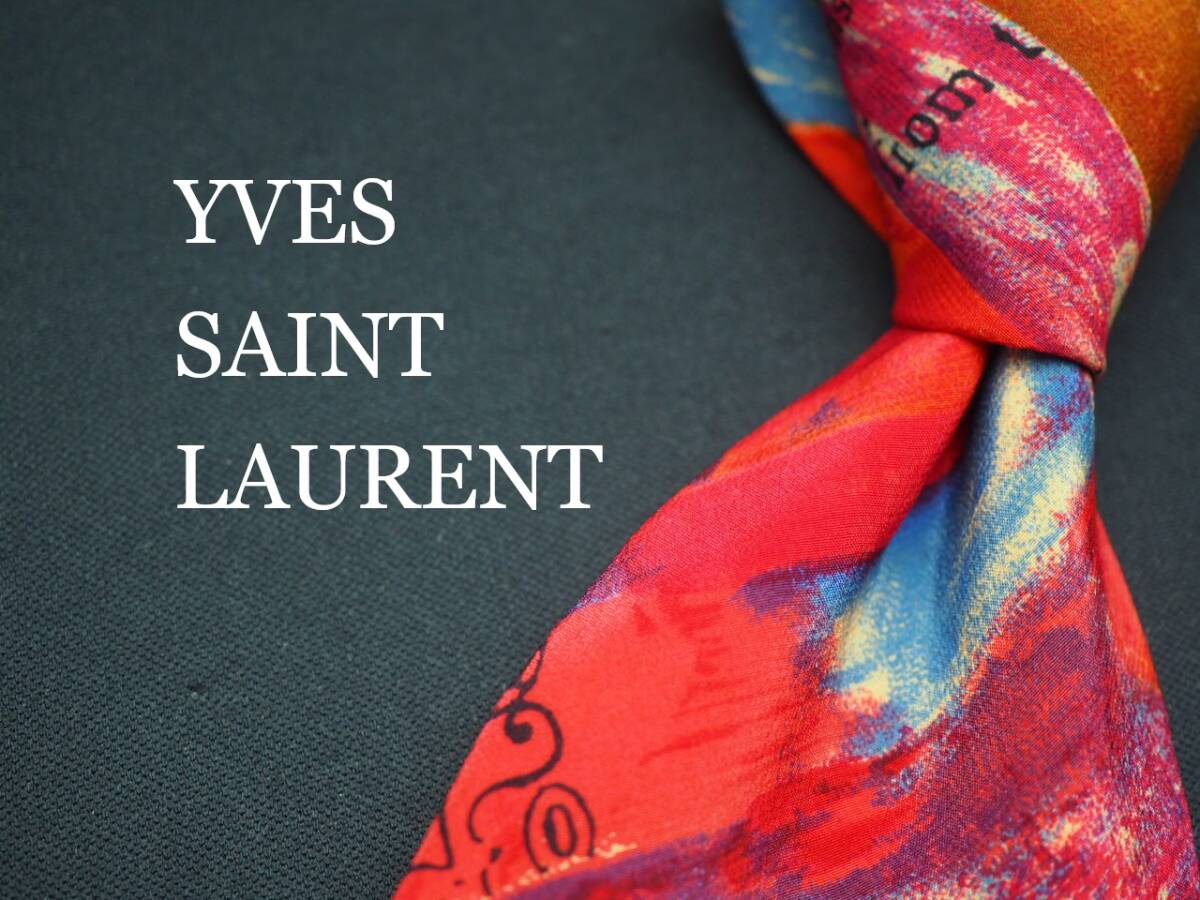 美品【Yves Saint Laurent イヴサンローラン】 G1256 SILK ブランド ネクタイ 古着 良品 転売 仕入拍卖