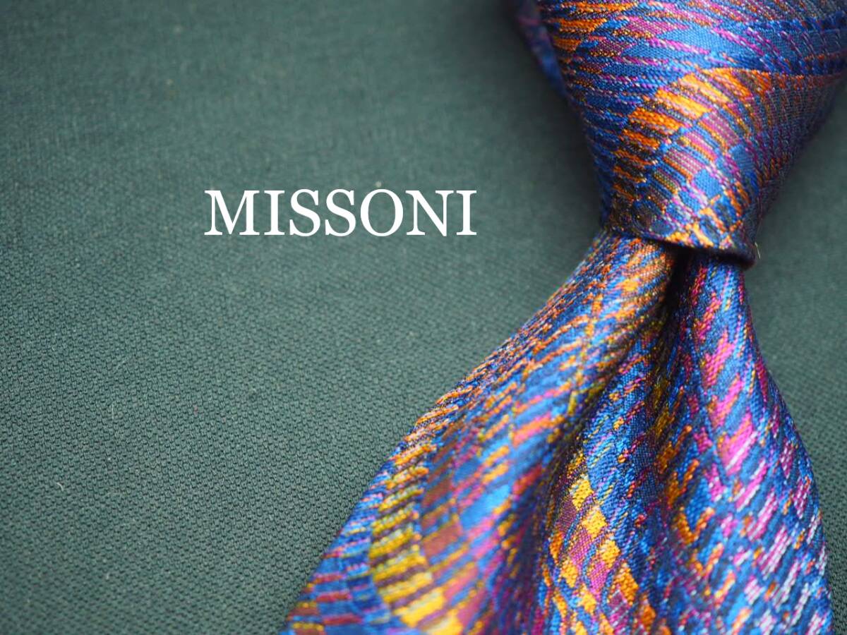 美品【MISSONI ミッソーニ】 G1483 SILK ブランド ネクタイ 古着 良品 転売 仕入拍卖