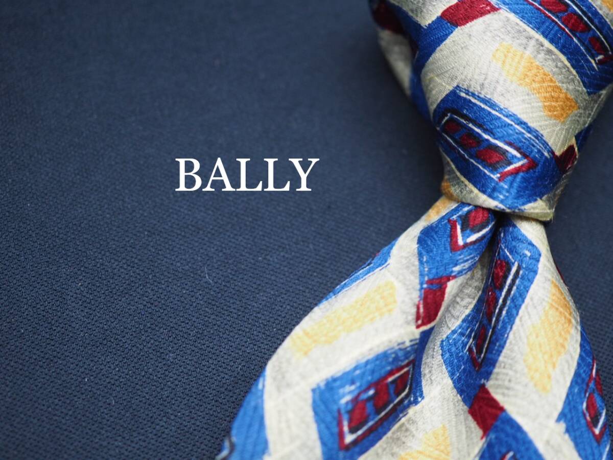 美品【BALLY バリー】 G1688 SPAIN SILK ブランド ネクタイ 古着 良品 転売 仕入拍卖