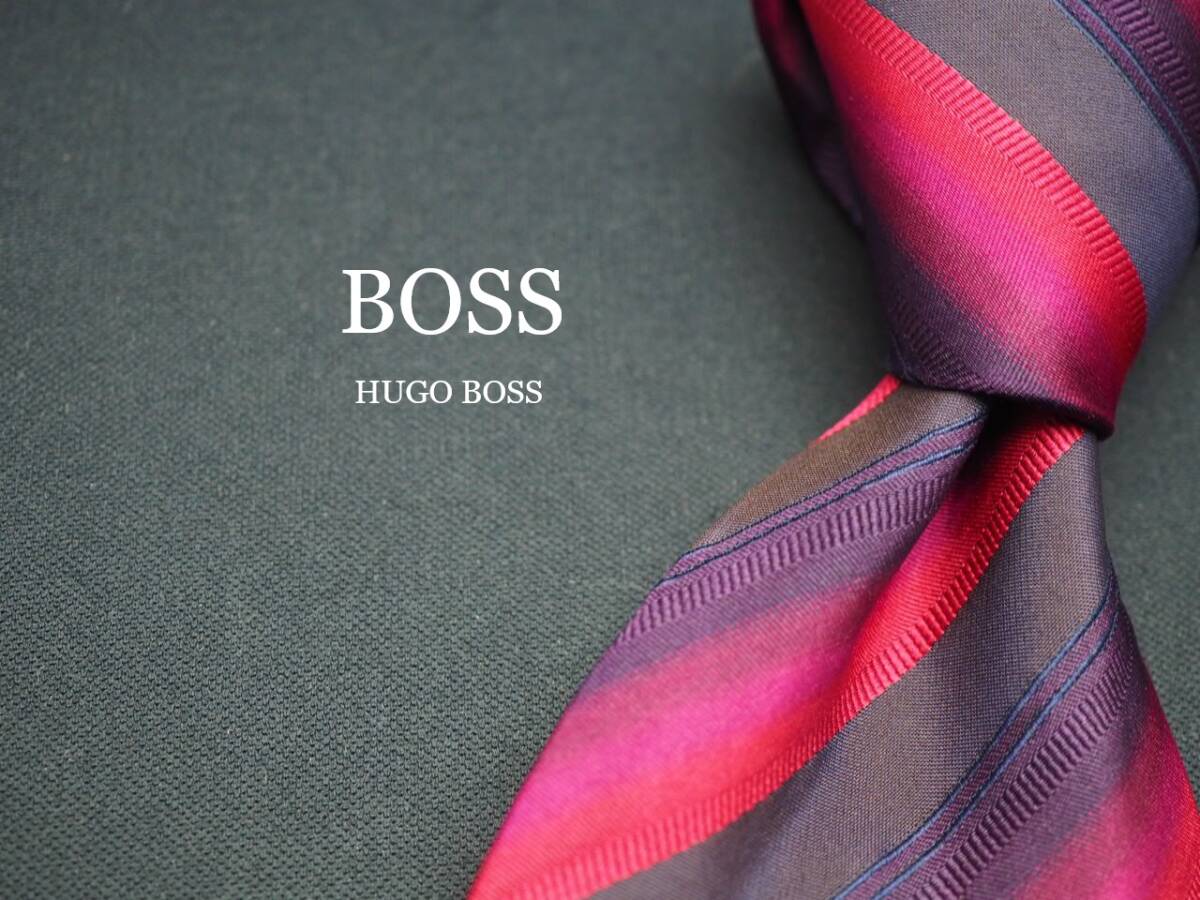 【HUGO BOSS ヒューゴ ボス】 G2115 SILK ブランド ネクタイ 古着 良品 転売 仕入拍卖