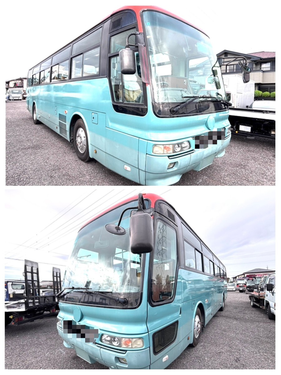 H.18 三菱 エアロエース 乗車定員62名 フィンガーシフトMT 実走行80万km ターボ6M70 観光仕様 アルミホイール 美車 1円売り切り 拍卖