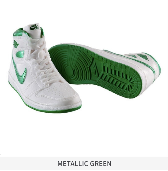 新品 NIKE Air Jordan 1 High 85 MINIATURE COLLECTION メタリック グリーン ガチャ エア ジョーダン 1 ガチャガチャ GREEN拍卖