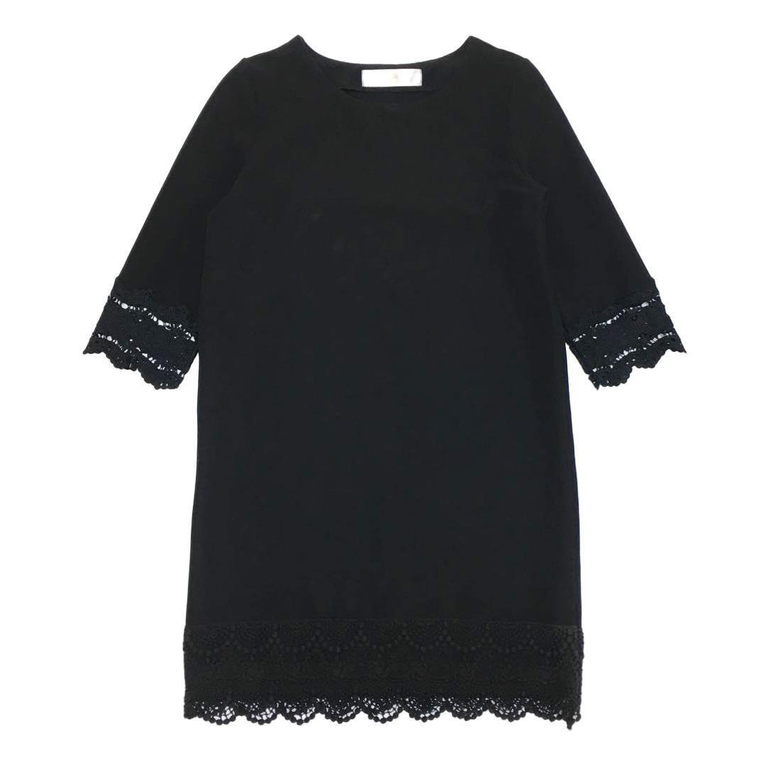 tocco closet トッコクローゼット 裾レースデザイン ワンピース拍卖