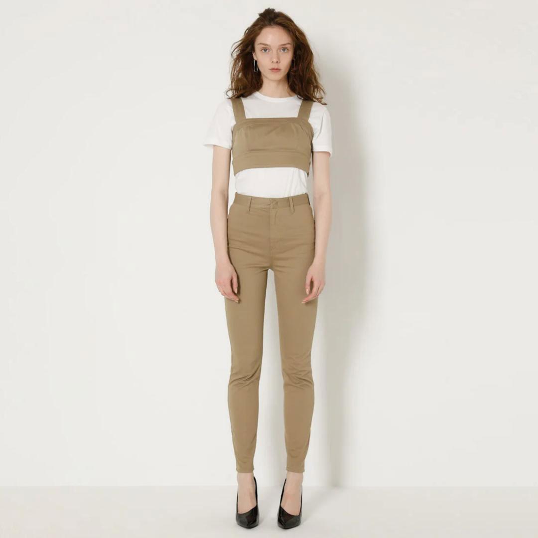 MOUSSY SW マウジー スタジオウェア ストレッチパンツ ベージュ拍卖