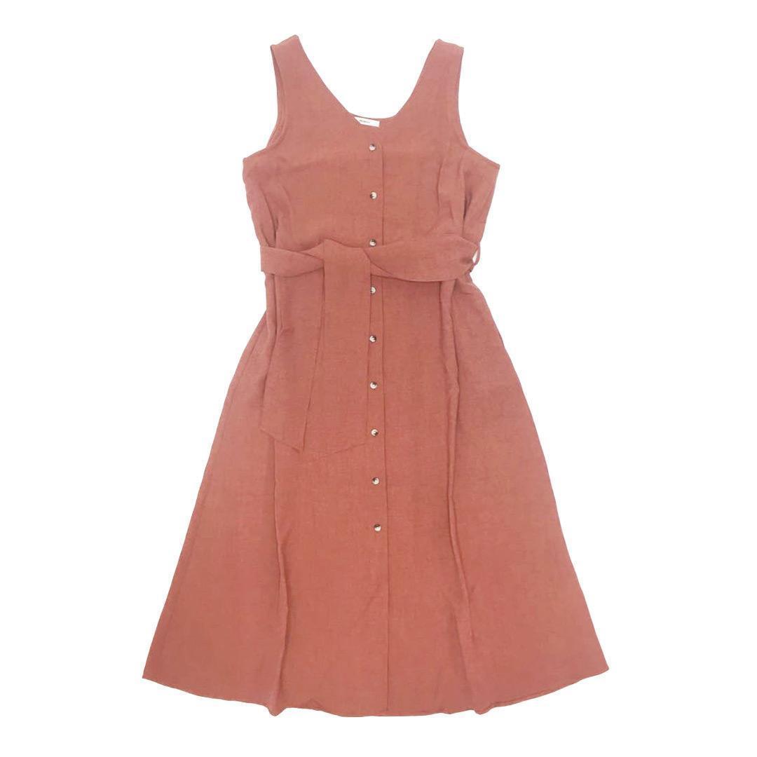 MURUA ムルーア ロングジレワンピース ピンク拍卖