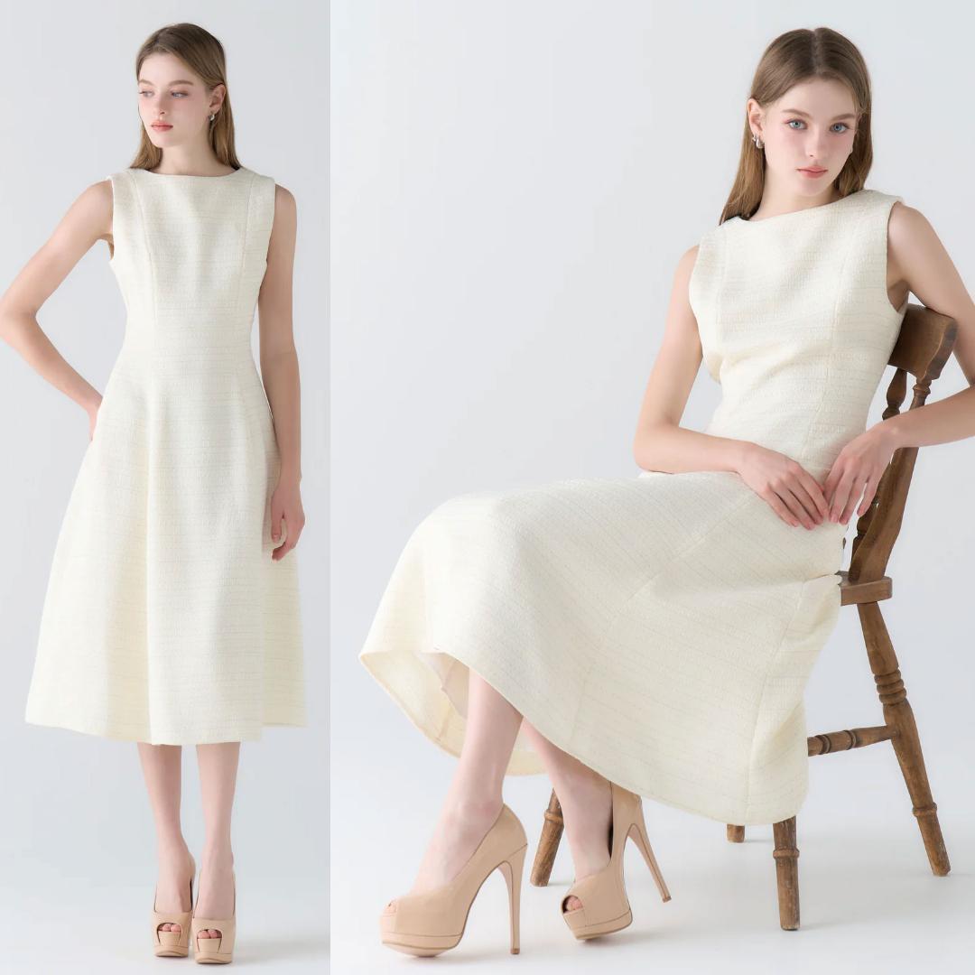 EmiriaWiz エミリアウィズ Tweed Lumiere Dress ツイードルミエールドレス ツイードワンピース拍卖