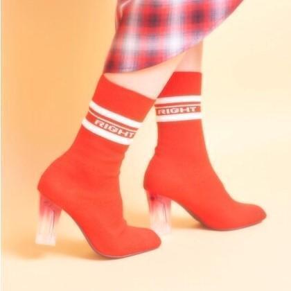 lilLilly LILICIOUS リリシャス ラインソックスブーツ拍卖