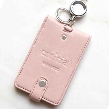 EmiriaWiz エミリアウィズ レザーカードホルダー ピンク カードケース拍卖