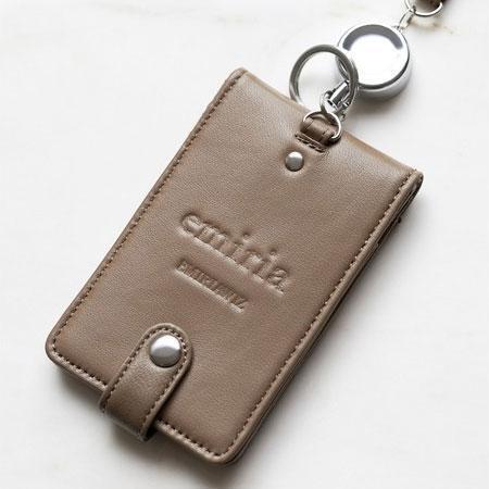 EmiriaWiz エミリアウィズ レザーカードホルダー ブラウン パスケース拍卖