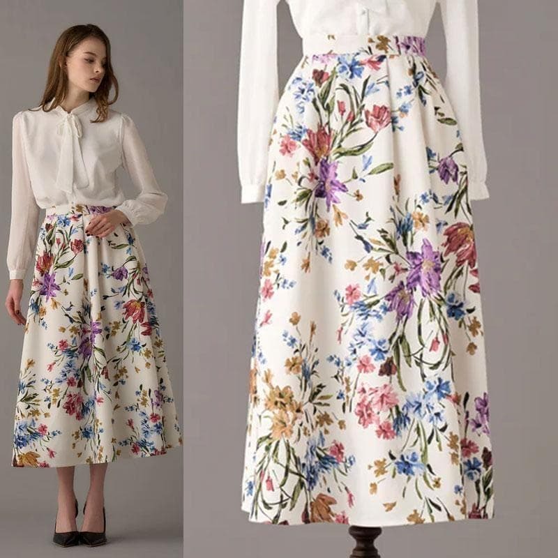 EmiriaWiz エミリアウィズ Fleur Sketch Skirt フルールスケッチスカート フラワー柄拍卖