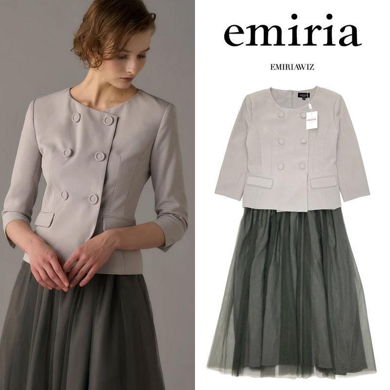 EmiriaWiz エミリアウィズ Elegant Sans-Collar Dress エレガントサンズカラードレス ワンピース拍卖
