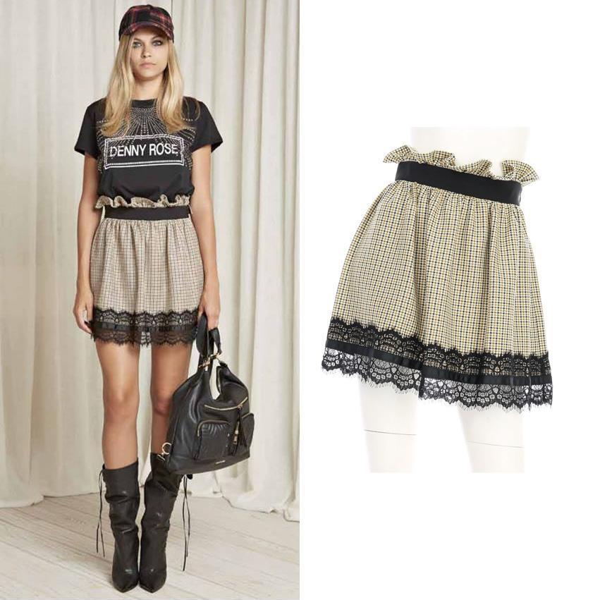 DENNY ROSE デニーローズ チェック柄フレアミニスカート拍卖