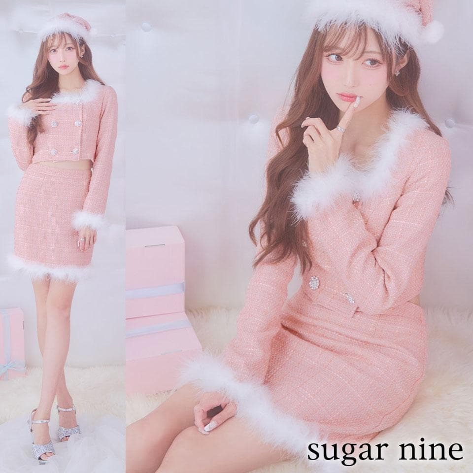sugar nine シュガーナイン ロングスリーブツイードサンタコスプレ拍卖