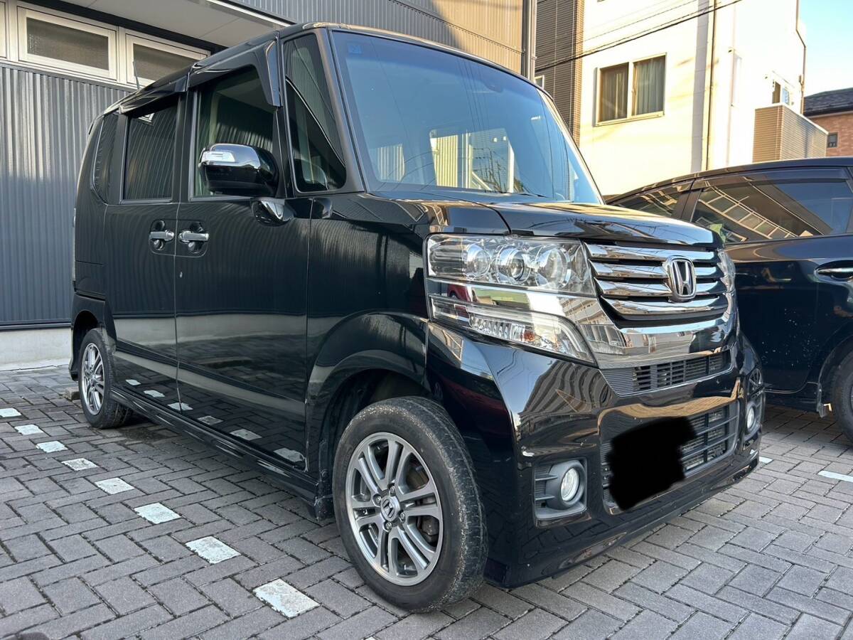 人気のN-BOX!カスタムSSパッケージ★車検取得渡し2年付き!スマートキー!パワスラ!格安即決売り切り★拍卖