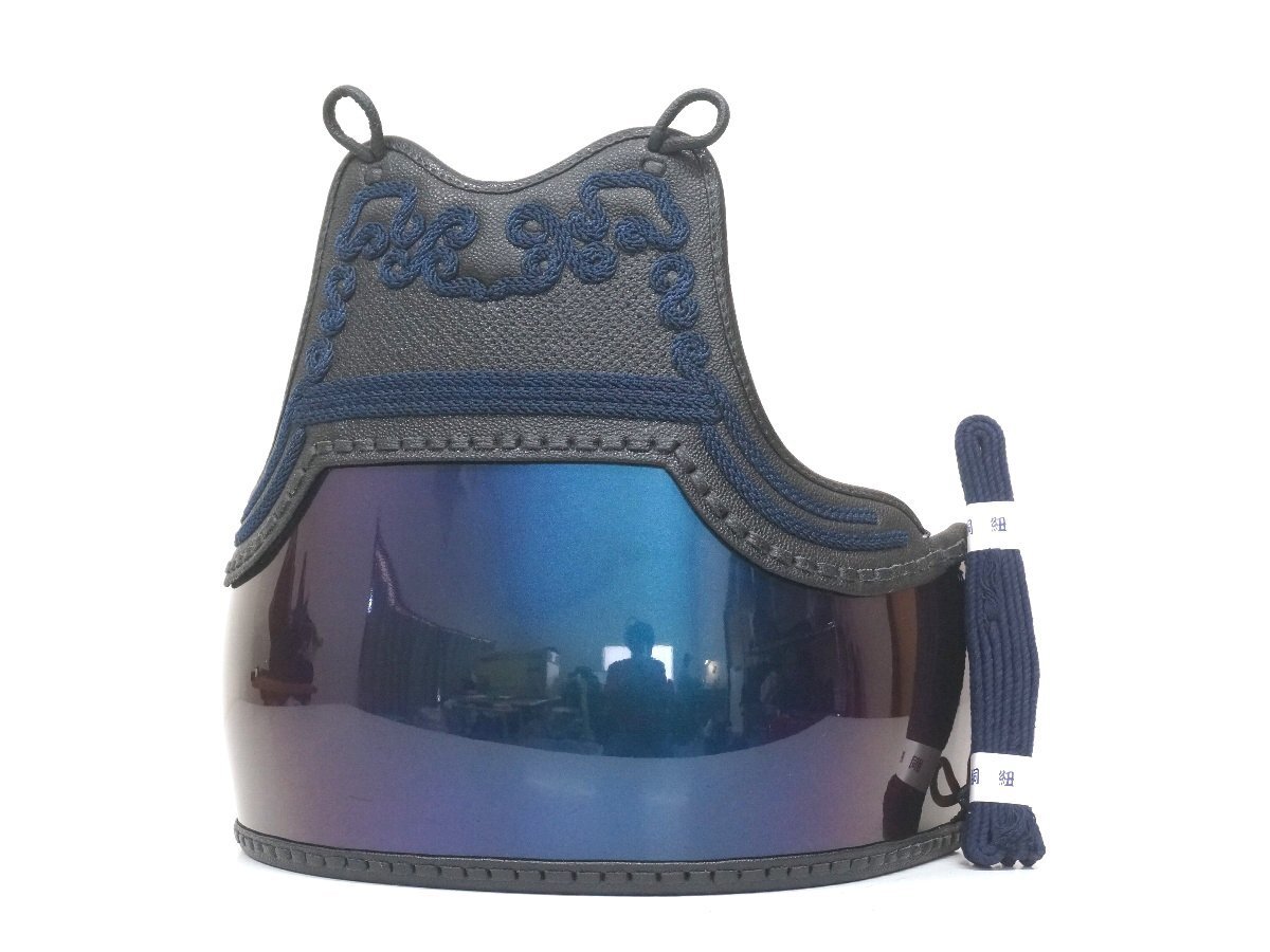 t1052◇胴単品◆竹胴型樹脂胴◆変わり塗◆マジョーラ◆本雲S字ナナメ刺胸◆二本足◆剣道防具拍卖