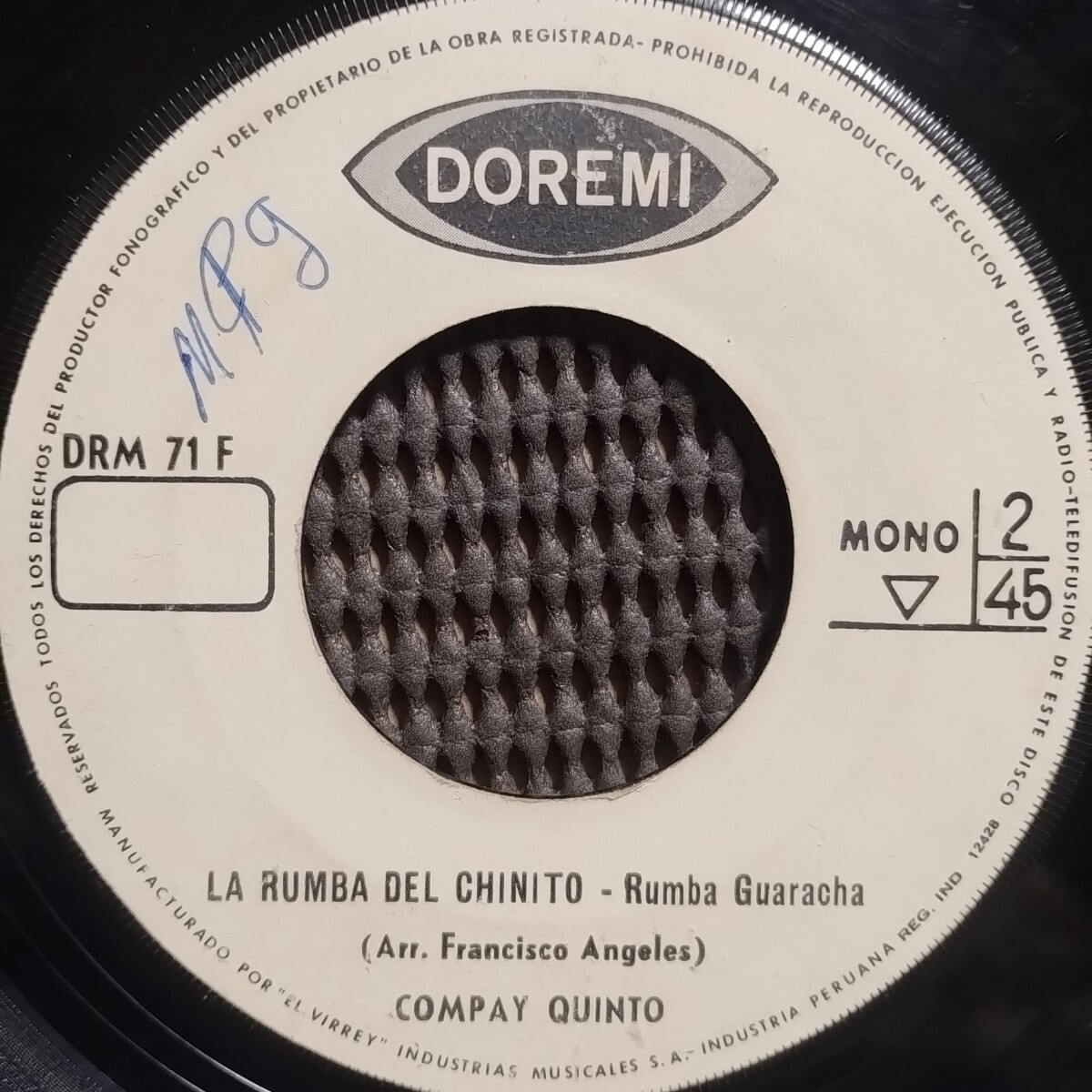 COMPAY QUINTO , RUMBA DEL CHINITO , OCANASORDI , GUARACHA PERUANA, 拍卖