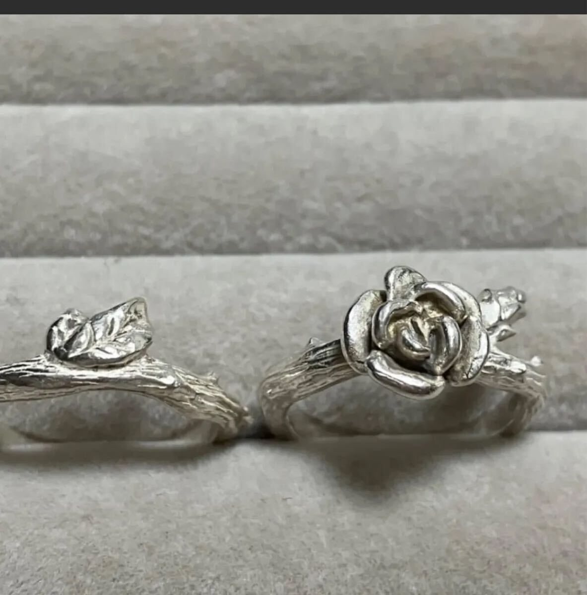 Jean paul gautier バラ2連シルバーリング10.5号拍卖