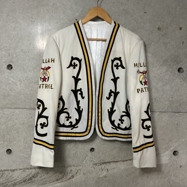 50s-60s フリーメイソン ジャケット レーヨン シュライナー クラブ HILLAH PATROL ヒルラパトロール ヴィンテージ ビンテージ レア 古着 L拍卖