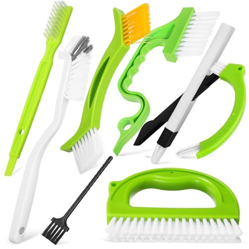 NUOLUX ブラシ 掃除道具 隙間ブラシ お風呂掃除 清潔 ミニ ハンドタイプ 8本セット エアコン お手入れ簡単 キッチン 浴拍卖