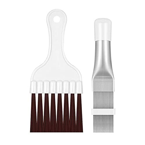 Doyime エアコンフィンコーム フィンクリーナー (2個入り) エアコンコンデンサーフィンクリーニングブラシ 冷凍修理ツール 拍卖