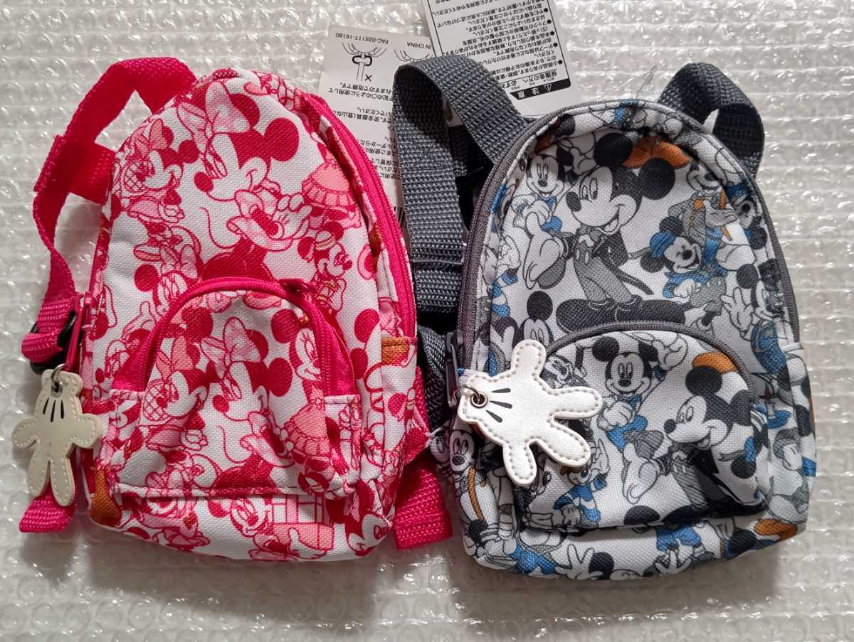 ミッキー ミニー リュック型 ポーチ カラビナ付き ディズニー TDR拍卖