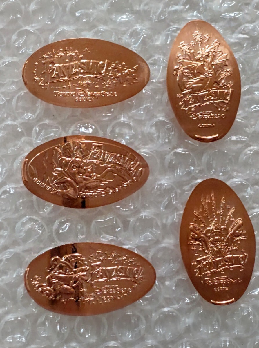 ファンタズミック スーベニアメダル 5枚セット ディズニーシー拍卖