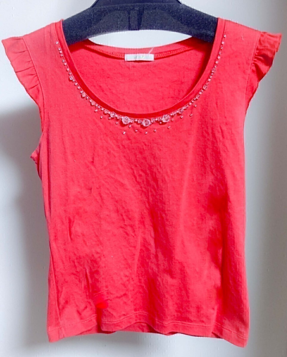 ef-de エフデ ノースリーブ カットソー 夏 フリル 美品拍卖